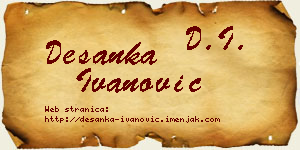 Desanka Ivanović vizit kartica